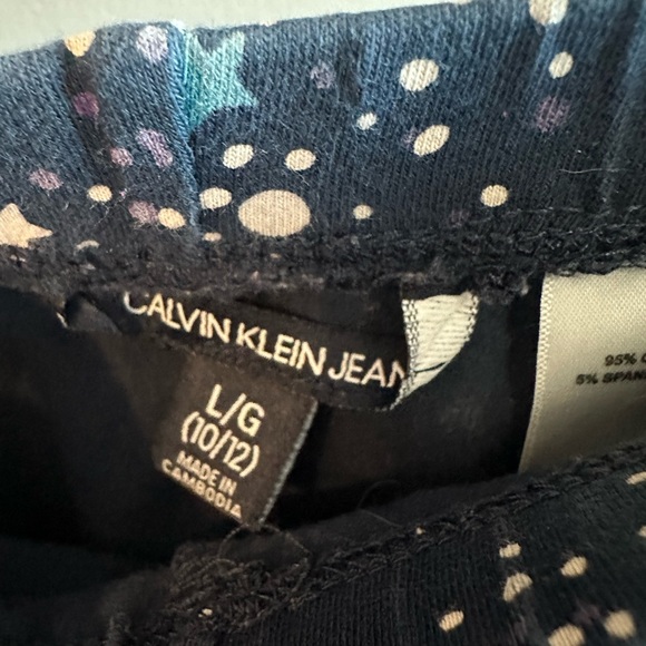 CALVIN KLEIN | Girls Size Large Star Leggings - Picture 3 of 4